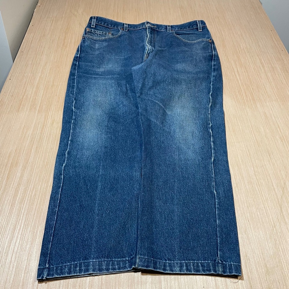 Levi's 505 Jeans Mens 38x30 Regular Fit Straight Leg Medium Wash Blue Denim